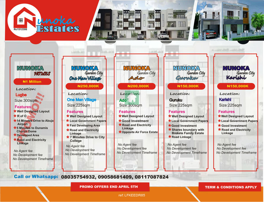 Land For sale at Lugbe, Abuja Hutbay