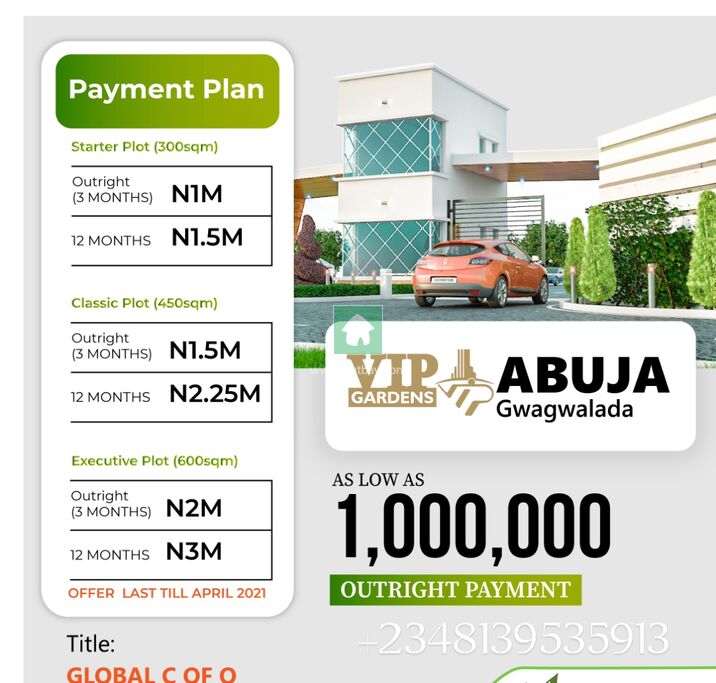 Land For sale at Gwagwalada, Abuja Hutbay