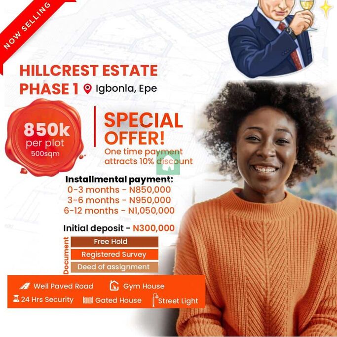 Land For sale at Epe, Lagos Hutbay