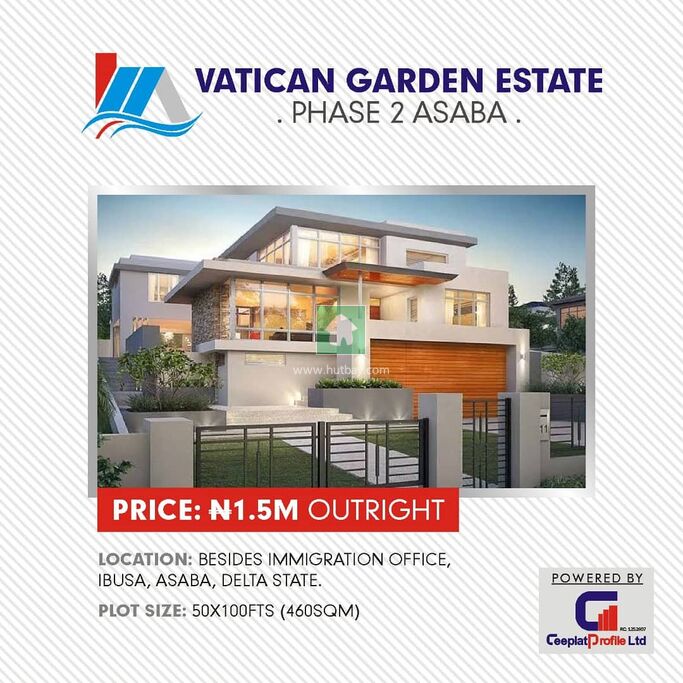 Land For sale at Abraka, Delta Hutbay