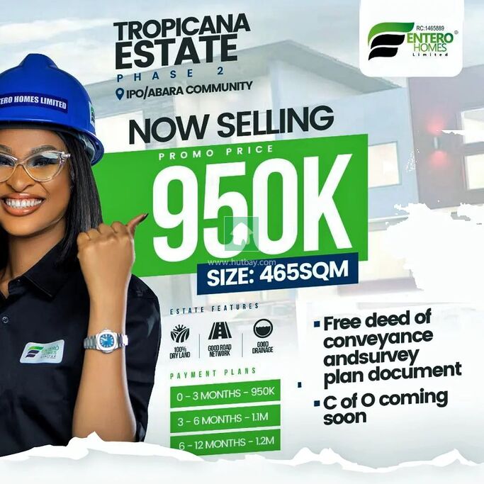 Land For sale at Port Harcourt, Rivers Hutbay